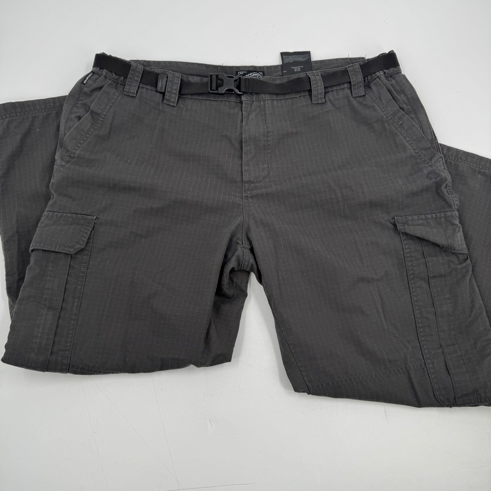 Craghoppers Men's Cargo Pants Convertible Hiking Travel Gray 42 Belted